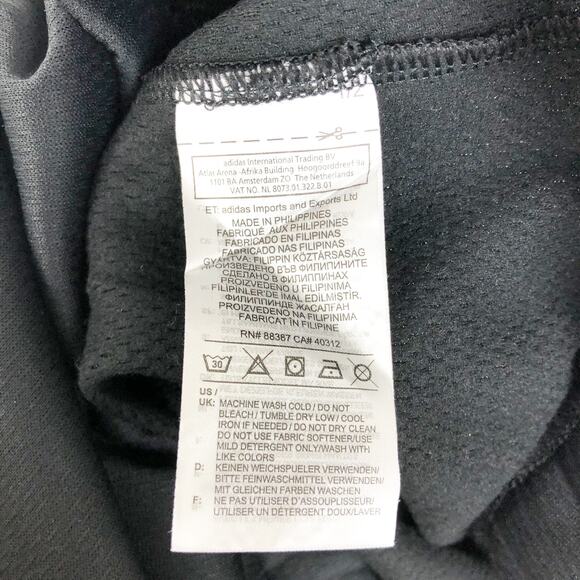 Adidas Women's Fleece Half-Zip Tennis Warmup Sweatshirt Small Black Pullover NWT - Picture 6 of 8